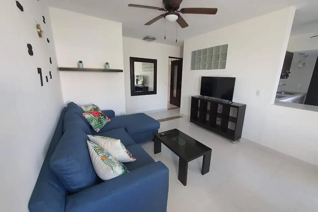 Apartamento Depa de 3 habs, 3 baños y piscina  Cancún