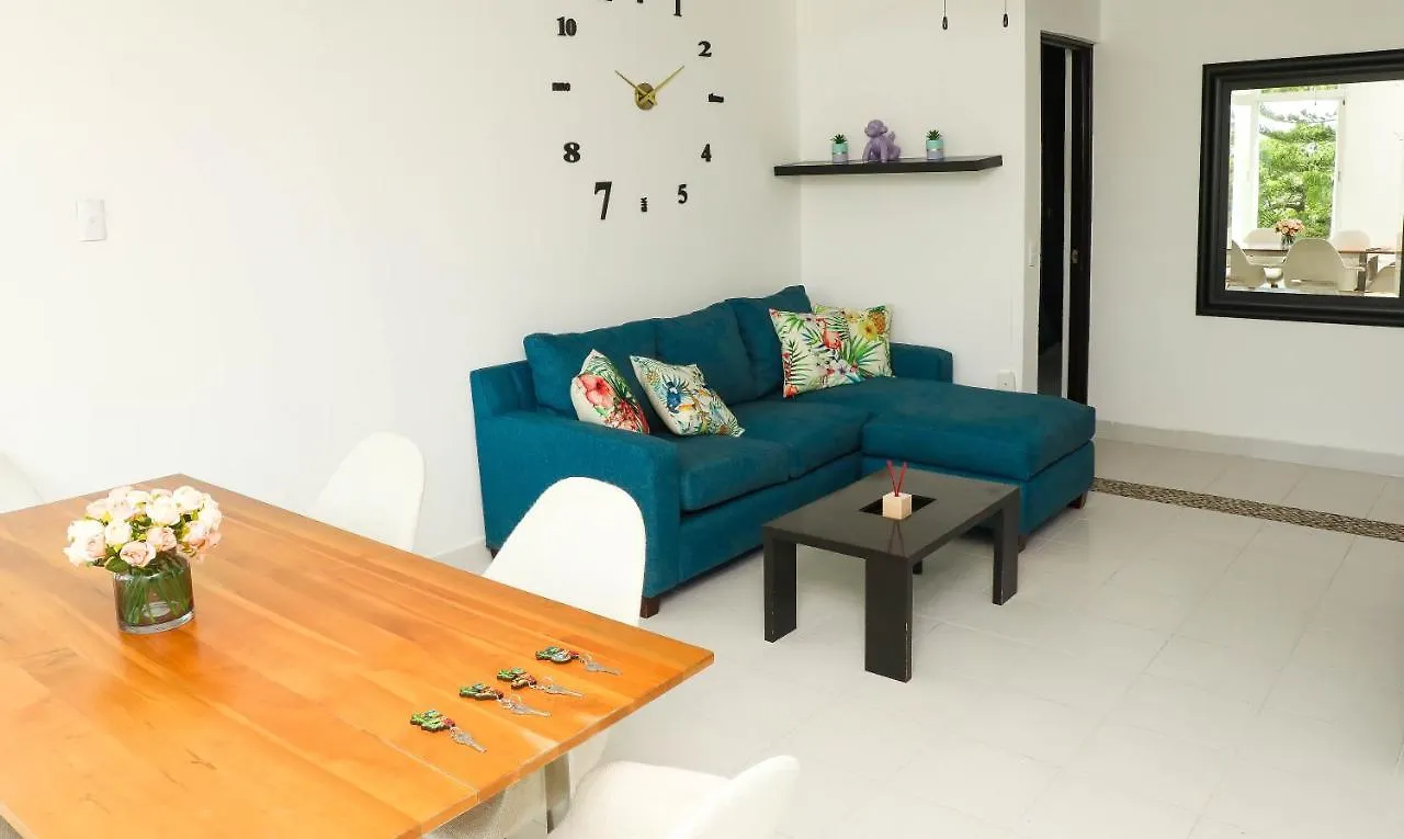 Apartamento Depa de 3 habs, 3 baños y piscina  Cancún